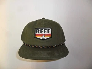 Gorra REEF SAVOR Snapback para hombre - oliva oscuro - talla única - nueva con etiquetas - última - Imagen 1 de 2