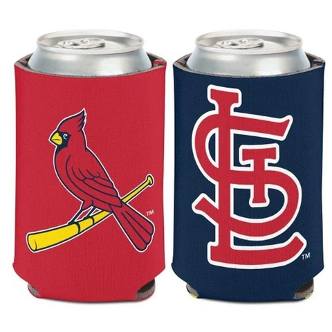 St Louis Cardinals 12oz Two Sided Can Cooler [NEW] MLB Coozie Koozie Beer Drink Cover