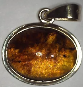 Ciondolo in argento sterling e ambra - Foto 1 di 4