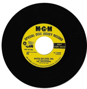 Invitations Watch Out Little Girl / You're Like A Mystery Northern Soul Listen - Picture 1 of 2