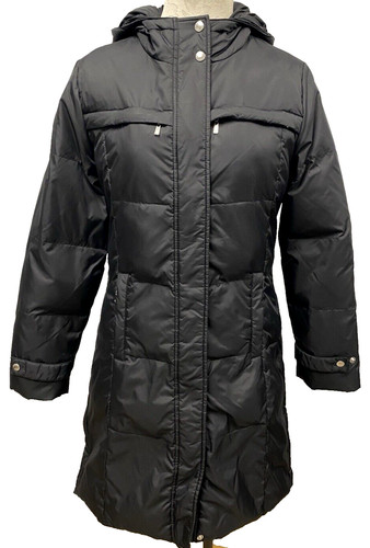 Michael Kors piumino con cappuccio puff coat nero taglia S