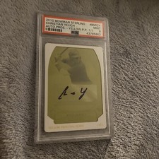 2010 Bowman Sterling Christian Yelich Rookie Printing Plate Auto 1/1 PSA 9 Mint