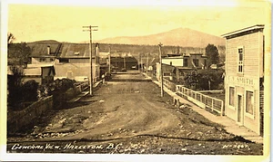 General View, Hazelton, B.C, Canada Postcard (1937) - Picture 1 of 3