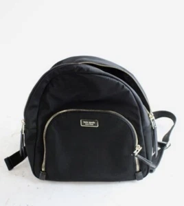 KATE SPADE NEW YORK DAWN BACKPACK BLACK NYLON MEDIUM - Picture 1 of 6