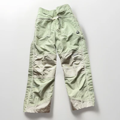 Винтажный Nike Y2K снег лыж брюки хаки зеленый ACG рейв кибер мешковатые женщин большой новый с Ярлыками - Изображение 1 из 4