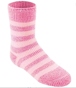 Girl's THERMAL Ultra Soft Fuzzy Crew slipper Socks Fit U.S Shoe Size 7-9 Outdoor - Picture 1 of 7
