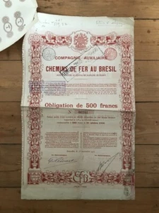 CHEMINS DE FER AU BRESIL (A4) - Picture 1 of 1