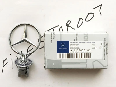 GENUINO CAPÓ DELANTERO MERCEDES CROMO ESTRELLA EMBLEMA INSIGNIA LOGOTIPO VERiFy PARTE #2108800186 Foto 1 de 4