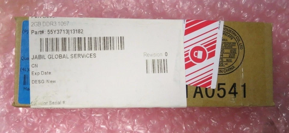 Original Lenovo 55Y3713 2GB DDR3-1066 PC3-8500S 204pin SODIMM Laptop RAM Memory - Image 1 of 1