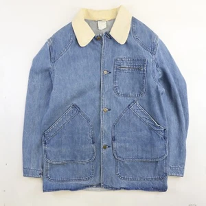 Vintage L.L. Chaqueta de trabajo Bean Denim Barn Coat Chore talla mediana - Imagen 1 de 5
