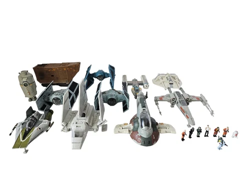 Vtg Star Wars Micro Machines Action Fleet Lot Of 11 Vehicles & 11 Figures Galoob Cover