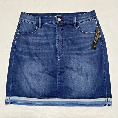 Falda Bebe Jean Talla 31 Azul Elastizada Denim Sobre la Rodilla NUEVA Foto 1 de 4