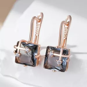 585 Gold Ohrringe Damen Echtgold gefüllt Huggie Creolen Schmuck Geschenkbox NEU - Bild 1 von 3