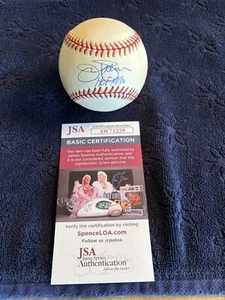 Jim Palmer HOF 1990 Autographed OAL Gene A Budig Baseball JSA COA Vintage - Picture 1 of 8