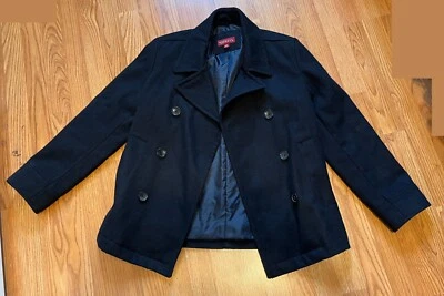 Men's Merona Peacoat Black Excellent Condition Small - Image 1 of 4