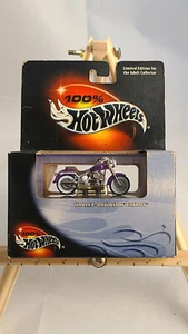 Hot Wheels 100% scatola nera Harley Davidson Fat Boy viola 2000 - Nuovo con scatola sigillato - Foto 1 di 3