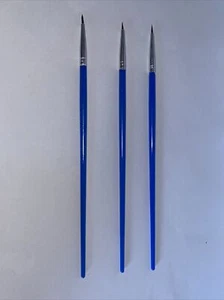 Fine Detail Plastic Handle Miniature Paint Brush - 000 - 3-Pack - Picture 1 of 4