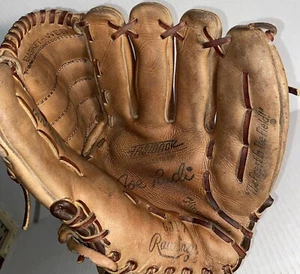 Vintage JOE RUDI MODEL GJF7 RAWLINGS BASEBALL LEATHER GLOVE- X2 - Picture 1 of 12