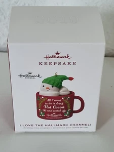 "I Love The Hallmark Channel!" 2019 / Weihnachtsschmuck / Sammler (S14) - Bild 1 von 6