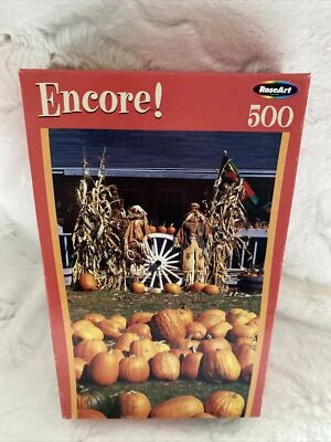 RoseArt Encore 500 件拼图 10 3/4 x 18 英寸南瓜农场 - 密封 — 第 1/4 张图片