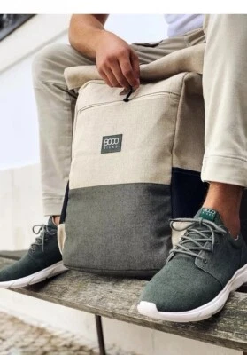 Mochila de estudiante 30L (verde) 8000Kicks para novios, mochila para portátil USB Foto 1 de 4