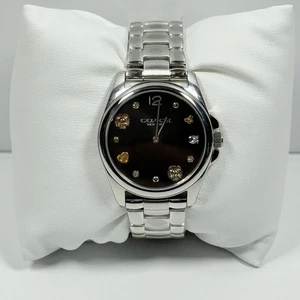 Coach Greyson 14504024 Accessoires schwarzes Zifferblatt silbernes Armband Damenuhr " - Bild 1 von 3