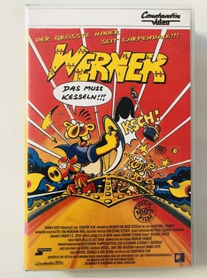 Werner – Das muss kesseln!!! VHS 1990, Constantin Video, Kult Trickfilm - Bild 1 von 4