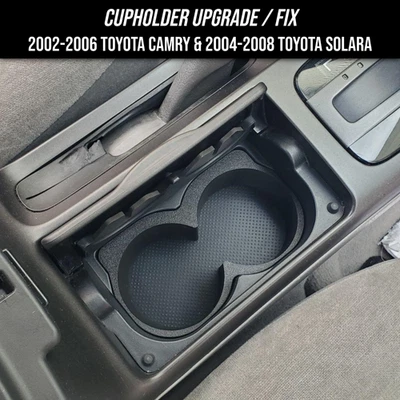 Cupholder Upgrade / Fix for 2002-2006 Toyota Camry & 2004-2008 Toyota Solara - Image 1 of 4