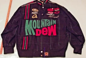 NASCAR Dale Earnhardt Jr Mountain Dew Amp Energy JH Racing Jacket Size L Vintage - Bild 1 von 12