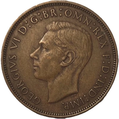 1946 Великобритания 1 пенни король Георг VI - комбинированная доставка - лот C63b - Изображение 1 из 2