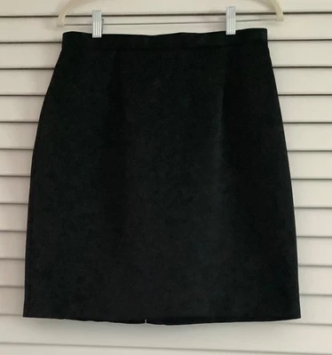 Vintage OLEG CASSINI Black Tie Collection Pencil Skirt Black 12P EUC - Image 1 of 4