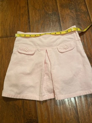 Falda corta rosa pana 100 % algodón talla 7 para niña Foto 1 de 4