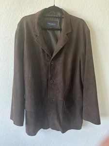 Daniel Cremieux Goat Suede Jacket Men’s XL Brown - Picture 1 of 4