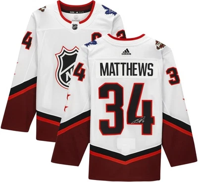 Auston Matthews Signed 2022 NHL All-Star GameAdidas Authentic Jersey - Image 1 of 4