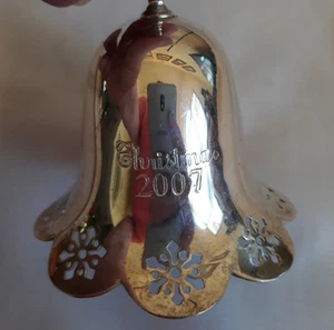 Towle Silversmiths 2007 Silverplated Pierced Annual Christmas Bell Ornament 28th - Picture 1 of 15