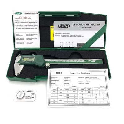 Insize 1108-300 Digital Caliper Range 0-300mm/0-12″ Resolution 0.01mm/0.0005″ - Image 1 of 4