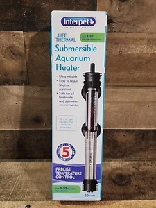 Interpet Life Thermal 50W Submersible Aquarium Heater For 3-10 gal Fish Tank NEW - Picture 1 of 9