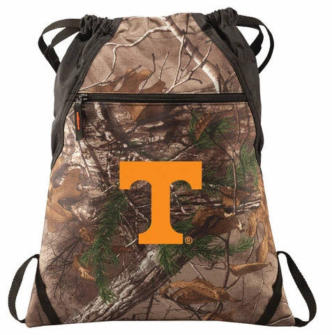University of Tennessee Camo Cinch Pack REALTREE Tennessee Drawstring Backpack Cover