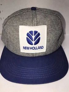 New Holland Vtg K-Products SnapBack Farm Rural Patch Hat Cap See Details - Picture 1 of 8