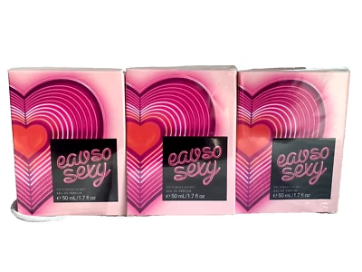 Victoria's Secret EAU SO SEXY Eau De Parfum Perfume 1.7 fl oz Lot 3 NEW SEALED - Image 1 of 4