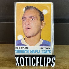 1970-71 OPC O PEE CHEE HOCKEY NHL #223 BOB BAUN VF-EX TORONTO MAPLE LEAFS Card
