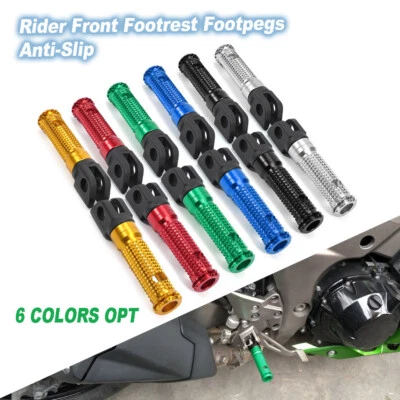 Apoio para os pés dianteiro antiderrapante para Kawasaki Z750R Z800 Z1000 Ninja 650R - Imagem 1 de 4