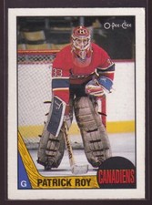 87/88 OPC O-PEE-CHEE PATRICK ROY CARD #163
