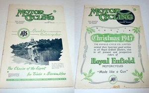 Wizard, Matchless, A.J.S, BSA, Triumph 1947 & 1948 CPICS Motorcycling Magazines - Picture 1 of 20