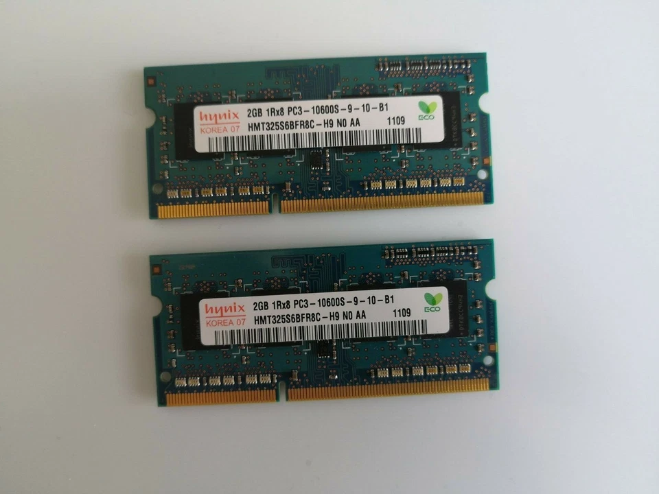 4 GB RAM Apple originale hynix 1333 mhz PC3-10600S 2x2 - Immagine 1 di 1