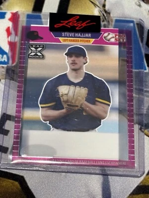 Leaf Rookie Steve Hajjar Pink Pro Set 1/1 Unsigned Proof👀⚾️✍️ - Image 1 of 3