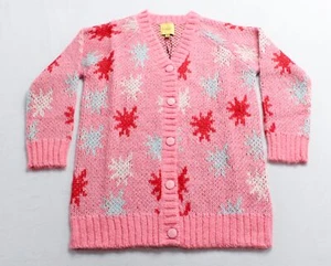 Kip & Co. Girl's Long Sleeve Be A Star Knitted Cardigan AN3 Pink Size 8 - Picture 1 of 7