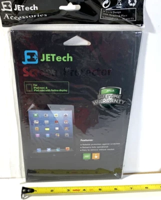 JETech Screen Protector compatible with iPad mini 1 2 3, PET Film, 2-Pack - Image 1 of 4