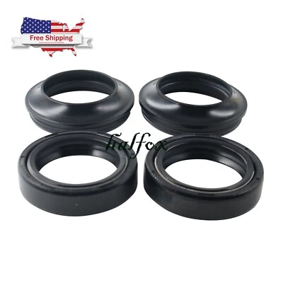 US Fork Dust Oil Seals Kit for Kawasaki BN125 KLX125 KLX140 KX65 KX80 KZ305/400 - Image 1 of 4