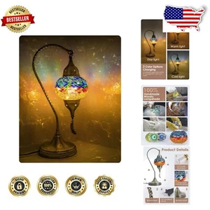 Stunning Moroccan Table Lamp with Color Options - Handmade Elegance for Any Room - Picture 1 of 8